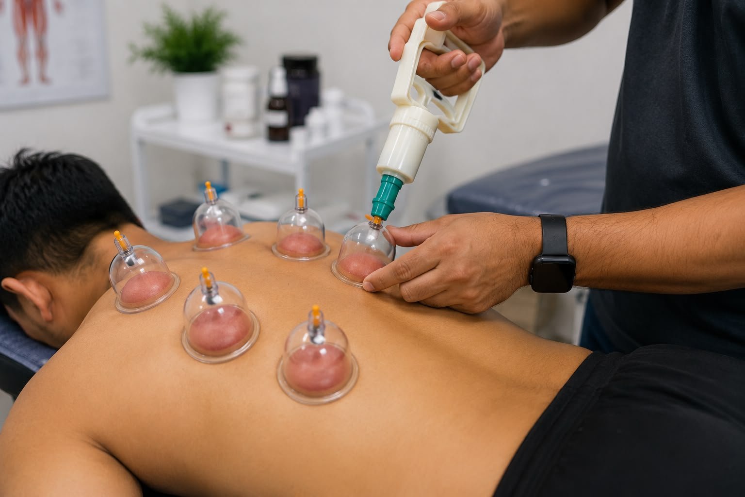 Cupping Care physiotherapy at CureFlex Home Physio