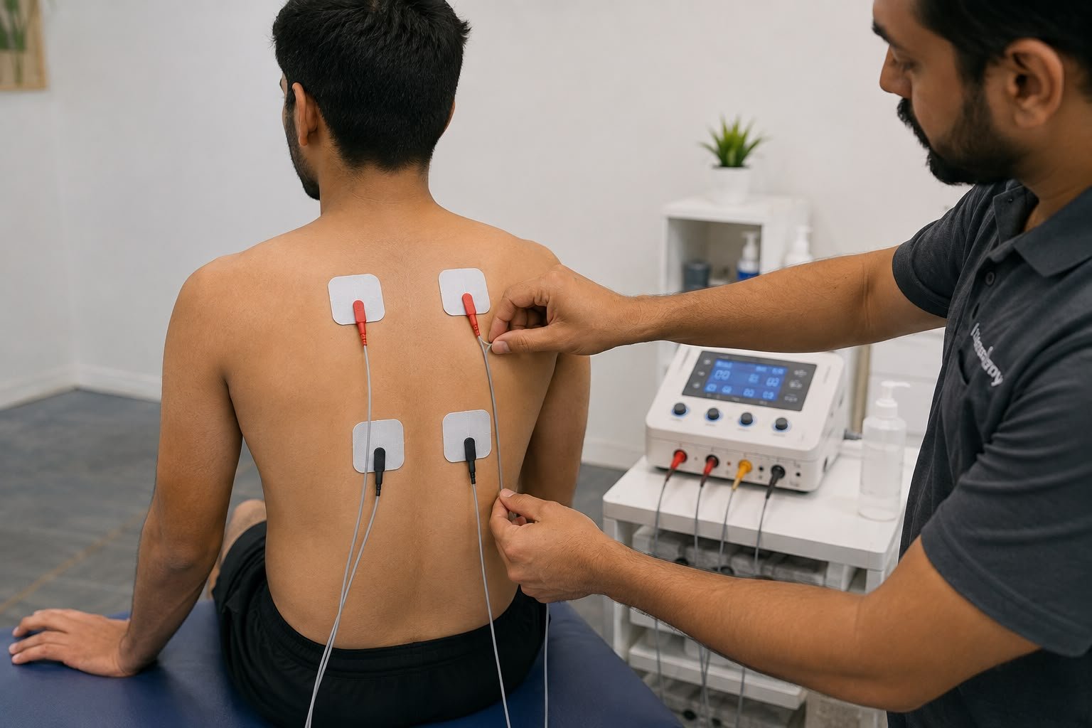 Electrotherapy physiotherapy at CureFlex Home Physio