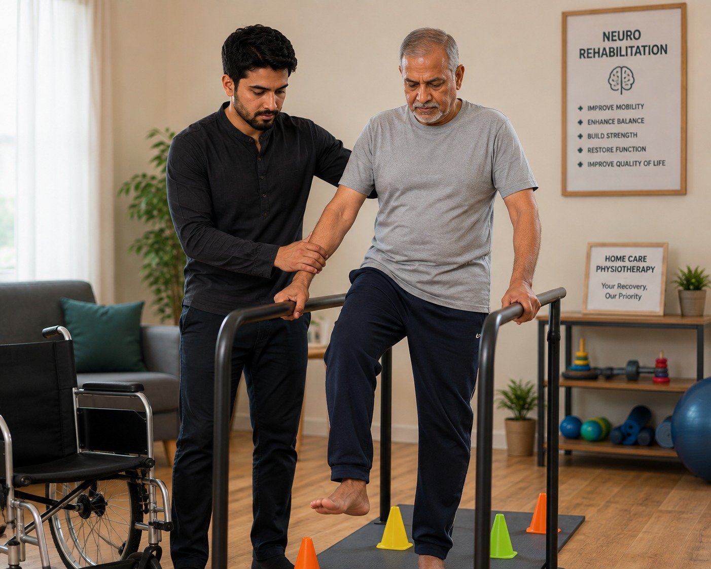 Neuro Rehabilitation physiotherapy at CureFlex Home Physio